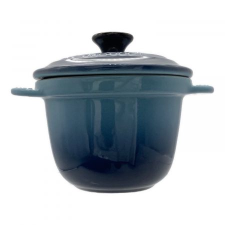 LE CREUSET (ルクルーゼ) ミニココット ブルー エブリィ｜トレファクONLINE