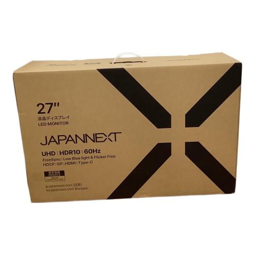japannext 4K27インチ液晶モニター JN-IPS270U-H-C65W 60Hz