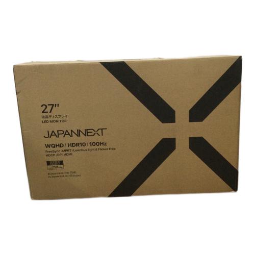 JANNEXT 27インチ液晶モニター  100Hz ノングレア JN-IPS272WQHDR