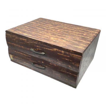 樺細工　三段棚　未使用品 角館樺細工 桜皮細工 収納BOX ブラウン｜トレファクONLINE