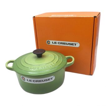 LE CREUSET (ルクルーゼ) ホーロー鍋 グリーン ココットロンド