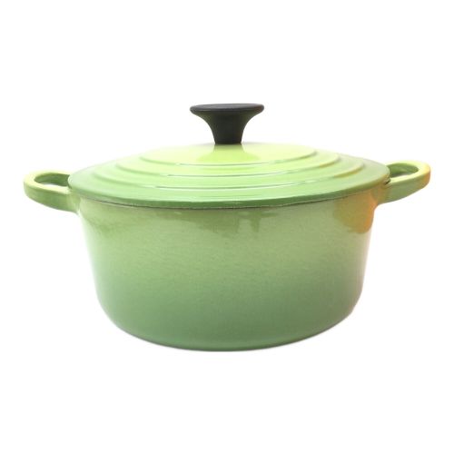 LE CREUSET (ルクルーゼ) ホーロー鍋 グリーン ココットロンド