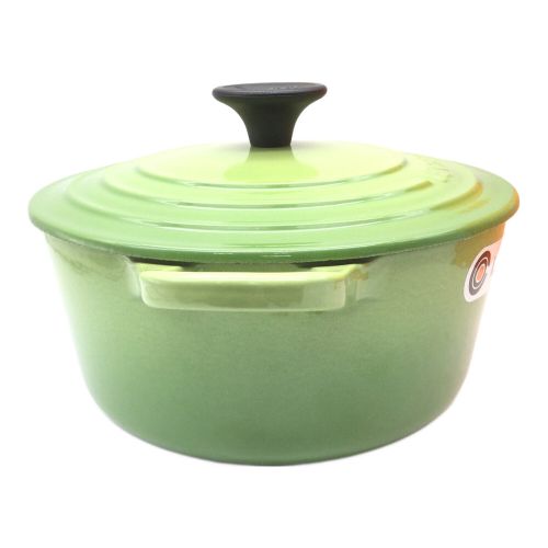 LE CREUSET (ルクルーゼ) ホーロー鍋 グリーン ココットロンド