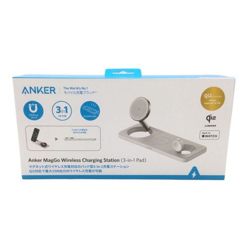 Anker (アンカー) 充電器 MagGo Wireless Charging Station (3-in-1 Pad)