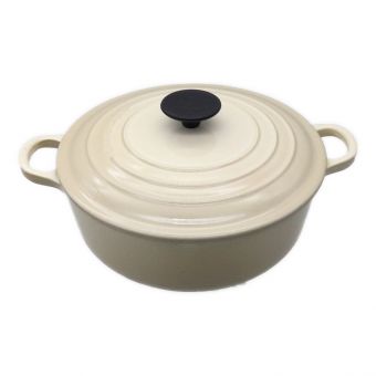 LE CREUSET (ルクルーゼ) 鍋 SIZE 26cm　ホワイト