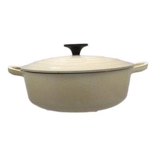 LE CREUSET (ルクルーゼ) 鍋 SIZE 26cm　ホワイト