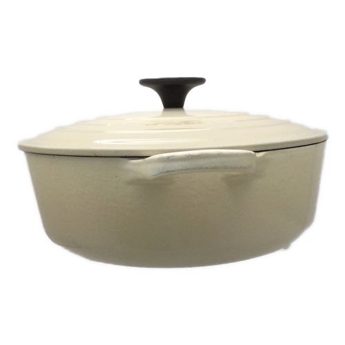 LE CREUSET (ルクルーゼ) 鍋 SIZE 26cm　ホワイト