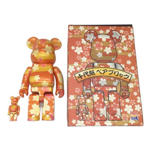 MEDICOM TOY (メディコムトイ) BE@RBRICK 千代紙 100％ ＆ 400％