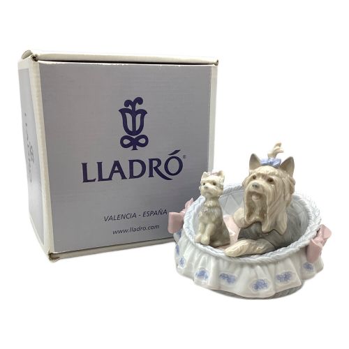 LLADRO (リヤドロ) フィギュリン 箱付 「ここが好き」 ヨークシャテリア