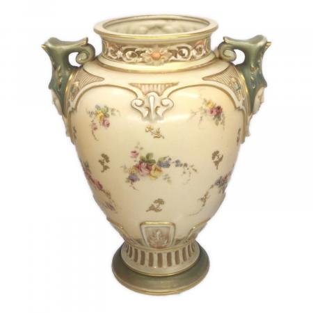 アンティーク　  WORCESTER ロイヤルウースター 花瓶 ロイヤルウースターの前身・ウースター（Worcester)の歴史と素晴らしき 花瓶・フラワースタンド