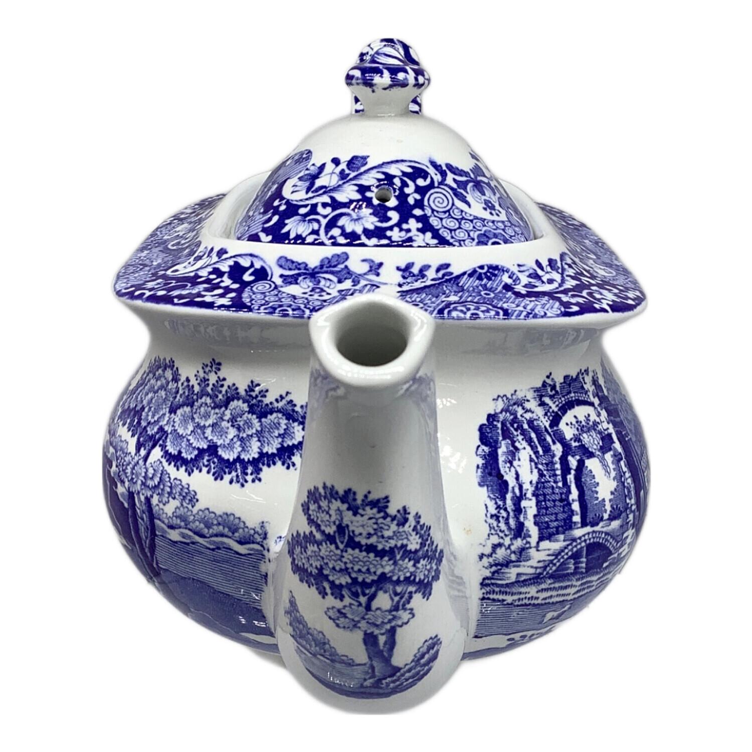 spode (スポード) ティーポット ブルー イタリアン｜トレファクONLINE