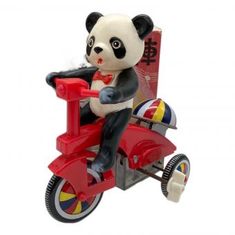 パンダ 三輪車 ブリキのおもちゃ