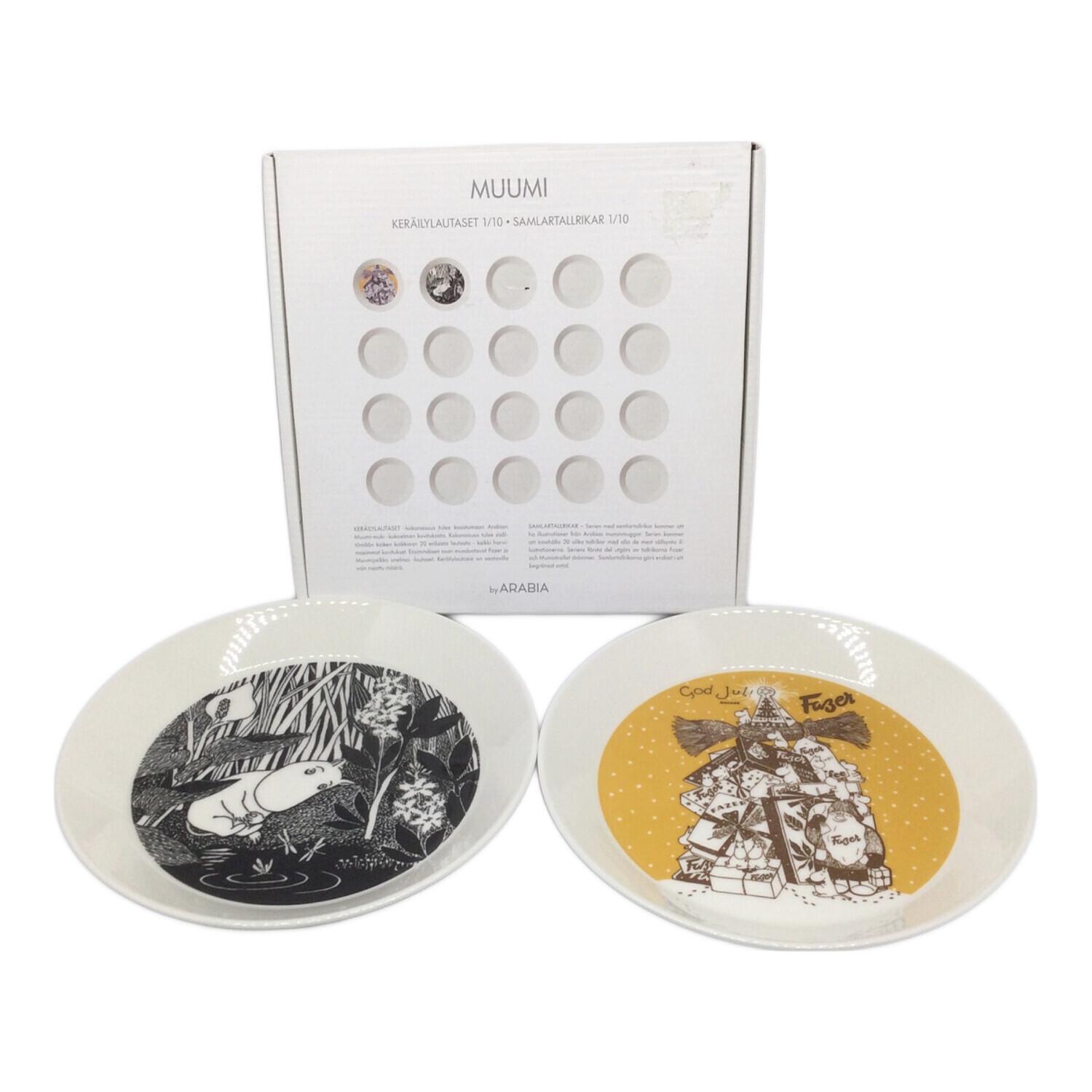 ARABIA (アラビア) Fazer and Moomintroll dreaming プレート 2P