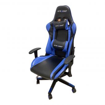 GTRACING ゲーミングチェア ブラック×ブルー キャスター付