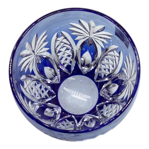 KAGAMI CRYSTAL (カガミクリスタル) ロックグラス 江戸切子 矢来重に星紋