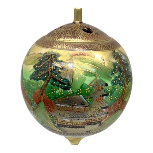 九谷焼 (クタニヤキ) 香炉 松鶴