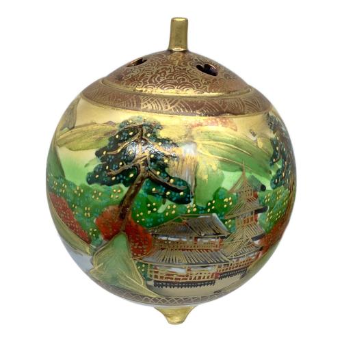 九谷焼 (クタニヤキ) 香炉 松鶴