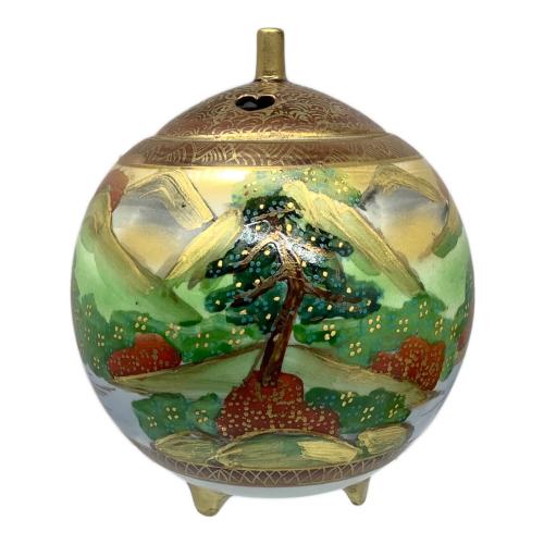 九谷焼 (クタニヤキ) 香炉 松鶴