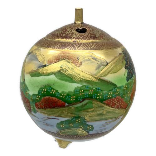 九谷焼 (クタニヤキ) 香炉 松鶴