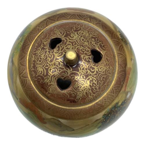 九谷焼 (クタニヤキ) 香炉 松鶴