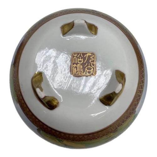 九谷焼 (クタニヤキ) 香炉 松鶴
