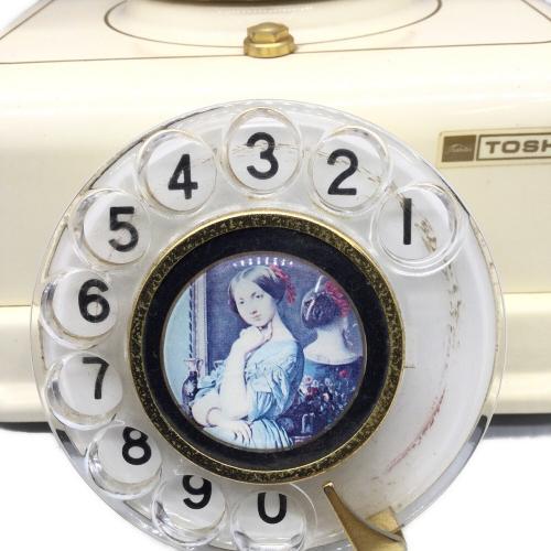 アンティークダイヤル式電話 東芝装飾電話機