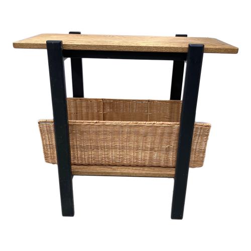 MOMO natural (モモナチュラル) サイドテーブル ナチュラル×ブラック