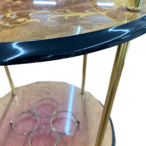 キャスター付ワゴン 象嵌 アンティーク