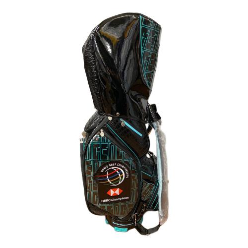 WGC キャディバッグ ブラック×ブルー CB-3070B  30/50 世界ゴルフ選手権シリーズ公式デザイン2021年モデル
