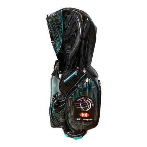 WGC キャディバッグ ブラック×ブルー CB-3070B  30/50 世界ゴルフ選手権シリーズ公式デザイン2021年モデル