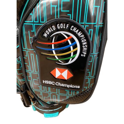 WGC キャディバッグ ブラック×ブルー CB-3070B  30/50 世界ゴルフ選手権シリーズ公式デザイン2021年モデル