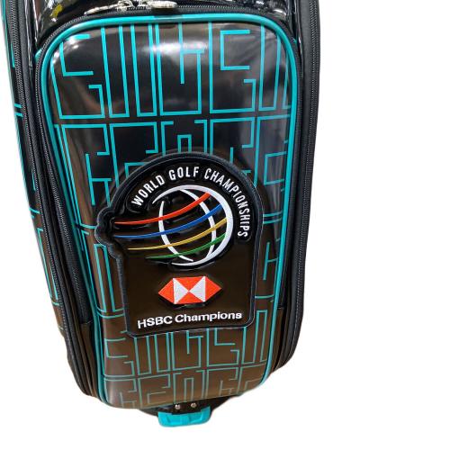 WGC キャディバッグ ブラック×ブルー CB-3070B  30/50 世界ゴルフ選手権シリーズ公式デザイン2021年モデル