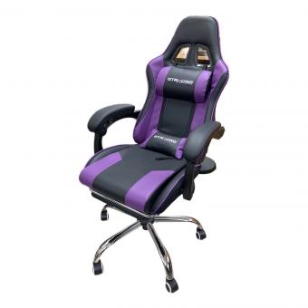 GTRACING (ジーティーレーシング) ゲーミングチェア ブラック×パープル GT002F