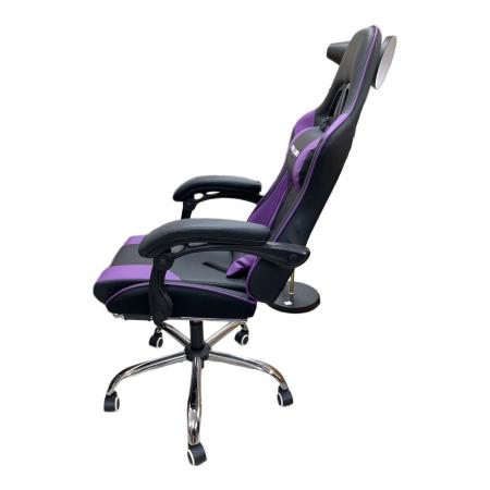 【美品】GTRACING ゲーミングチェア(パープル)【5/27まで】 GTRACING（ジーティーレーシング） ゲーミングチェア リクライニング
