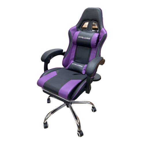GTRACING (ジーティーレーシング) ゲーミングチェア ブラック×パープル GT002F