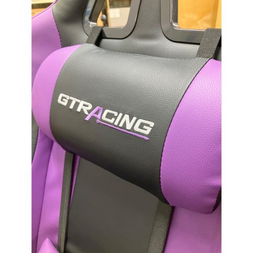 GTRACING (ジーティーレーシング) ゲーミングチェア ブラック×パープル GT002F