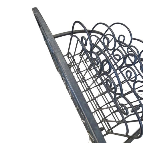 アンティーク調マガジンラック ブラック