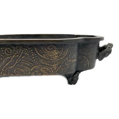 瑞峰堂 (ズイホウドウ) 雲龍盛上細工水盤花器