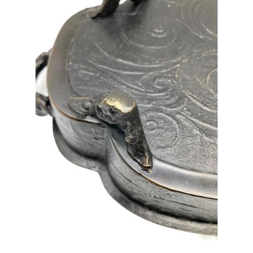 瑞峰堂 (ズイホウドウ) 雲龍盛上細工水盤花器