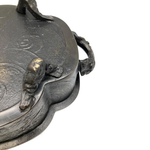 瑞峰堂 (ズイホウドウ) 雲龍盛上細工水盤花器