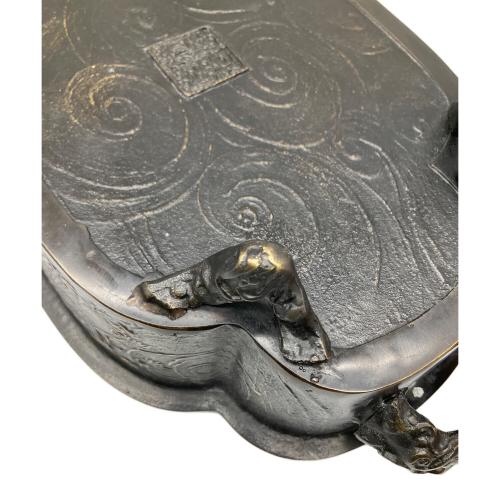 瑞峰堂 (ズイホウドウ) 雲龍盛上細工水盤花器