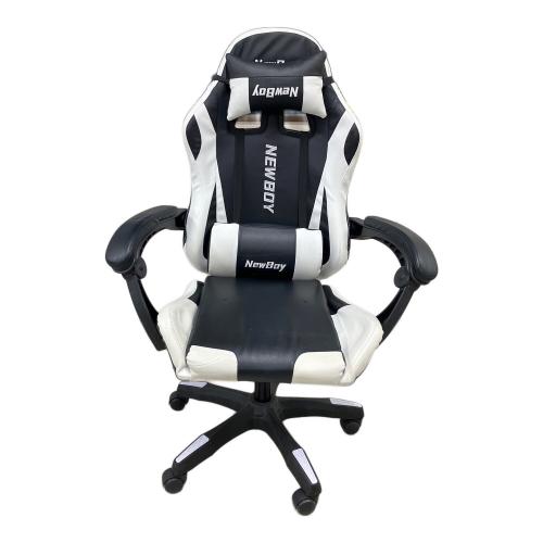New Boy ゲーミングチェア ホワイト×ブラック