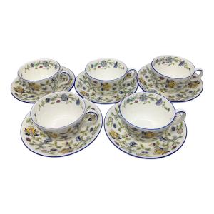 MINTON (ミントン) カップ&ソーサー ハドンホール・ブルー 5P