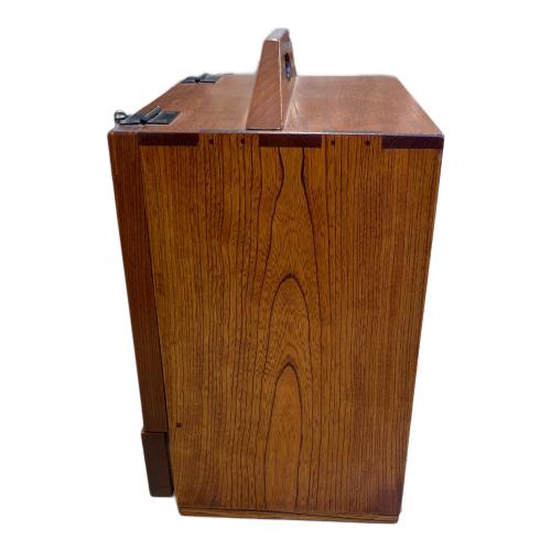 鏡付引出箪笥 江戸指物 ブラウン