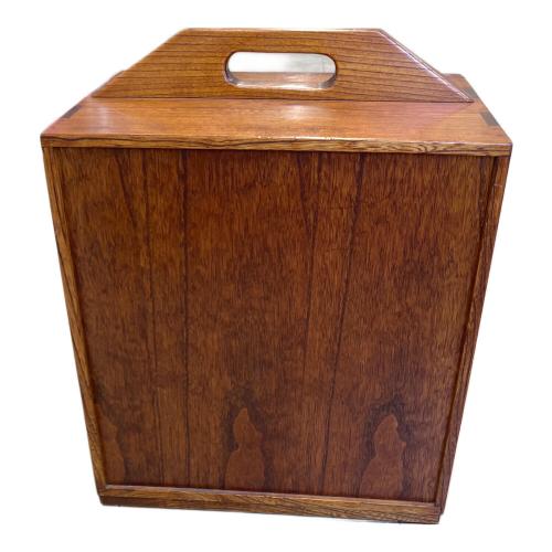 鏡付引出箪笥 江戸指物 ブラウン