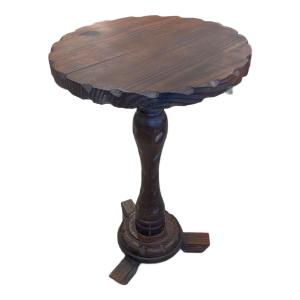 アンティークサイドテーブル 木製 ブラウン