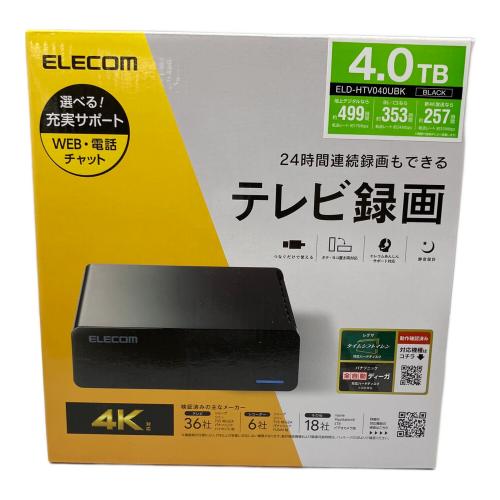 ELECOM (エレコム) TV向け外付けハードディスク ELD-HTV040UBK 未使用