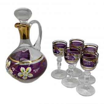 ボヘミアンモチーフグラスセット パープル