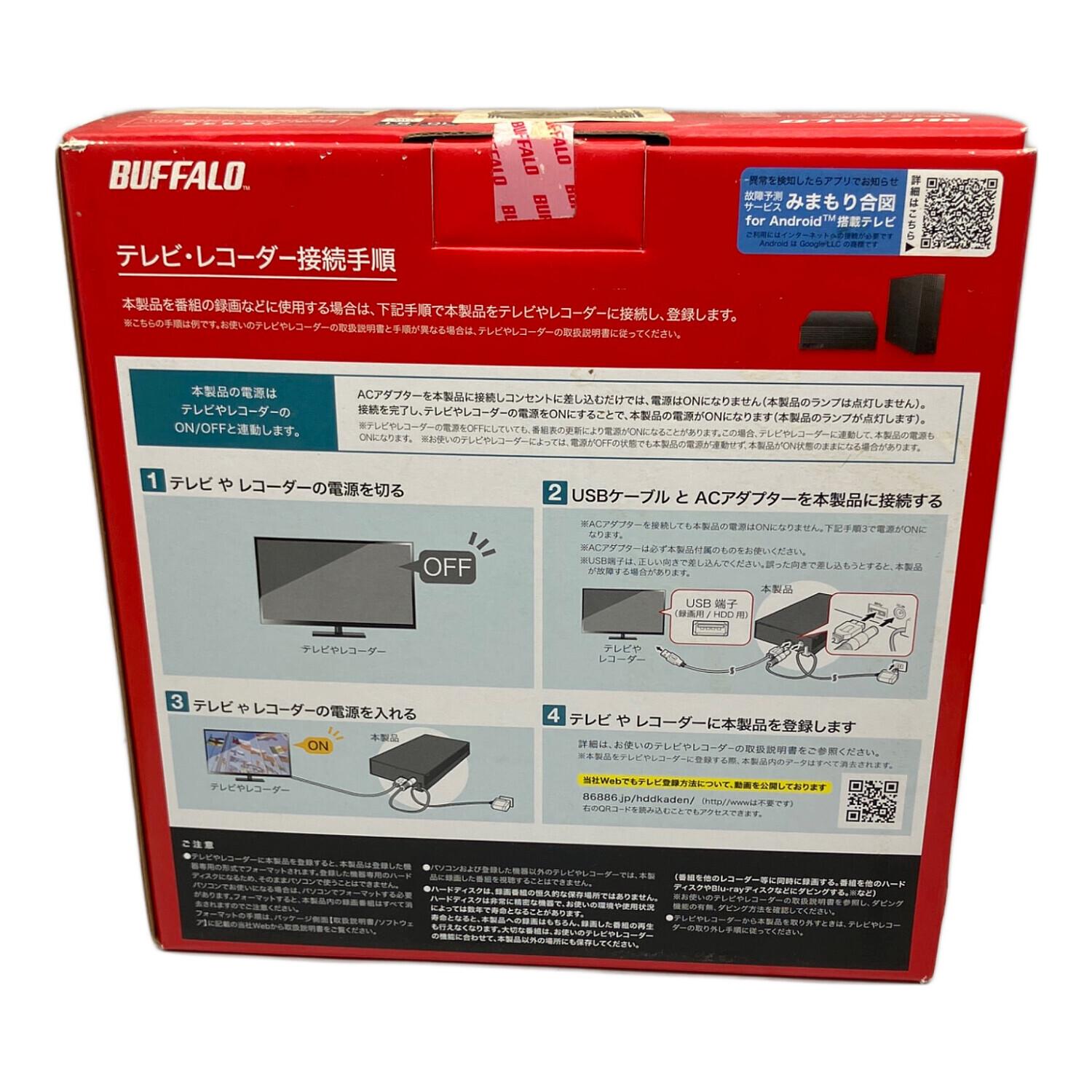 中古　Buffalo HD-EDS4U3-BE 4TB 外付けHDD バッファロー外付けHDD 4TB テレビ&パソコン用