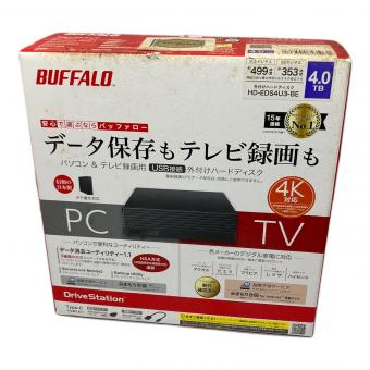 BUFFALO (バッファロー) 外付けHDD HD-EDS4U3-BE ４TB